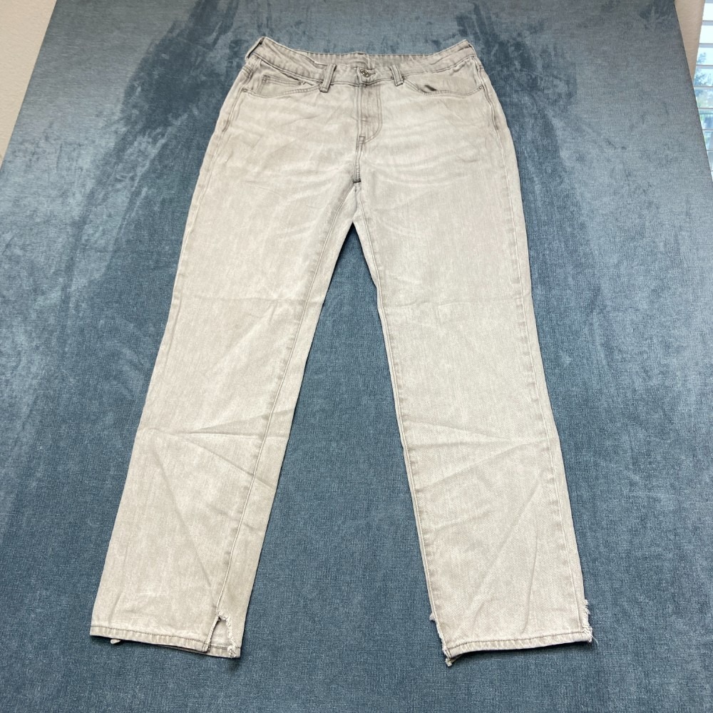 H&M Regular Fit Jeans Mens 33/32 Gray Denim Light Wash Straight Leg Streetwear